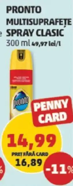 Penny PRONTO MULTISUPRAFEȚE SPRAY CLASIC Ofertă