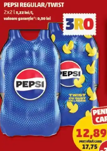 Penny PEPSI REGULAR/TWIST Ofertă