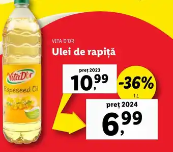 Lidl VITA D'OR Ulei de rapiţă Ofertă