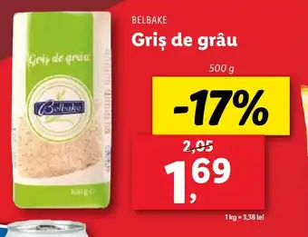 Lidl BELBAKE Griş de grâu Ofertă