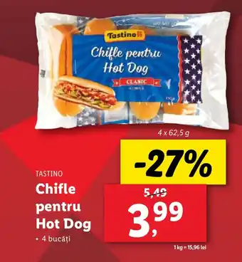 Lidl TASTINO Chifle pentru Hot Dog Ofertă
