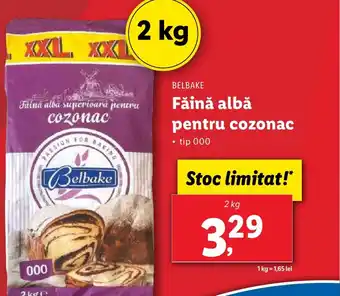 Lidl BELBAKE Fǎină albă pentru cozonac Ofertă