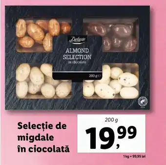 Lidl Selecţie de migdale în ciocolată Ofertă