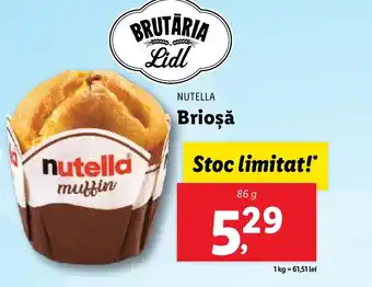 Lidl NUTELLA Brioşǎ Ofertă