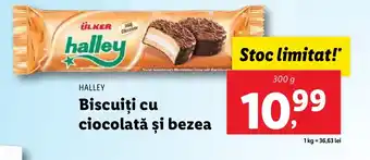 Lidl HALLEY Biscuiţi cu ciocolată şi bezea Ofertă