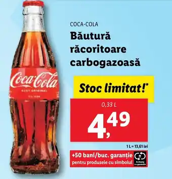 Lidl COCA-COLA Băutură răcoritoare carbogazoasă Ofertă