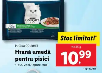 Lidl PURINA GOURMET Hrană umedă pentru pisici Ofertă