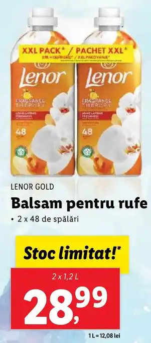 Lidl LENOR GOLD Balsam pentru rufe Ofertă