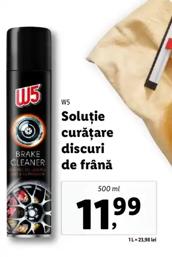 Lidl W5 Soluţie curățare discuri de frână Ofertă