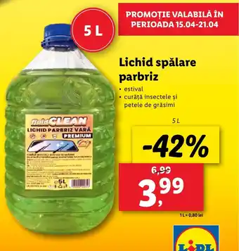 Lidl Lichid spălare parbriz Ofertă