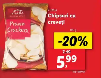 Lidl VITASIA Chipsuri cu creveţi Ofertă