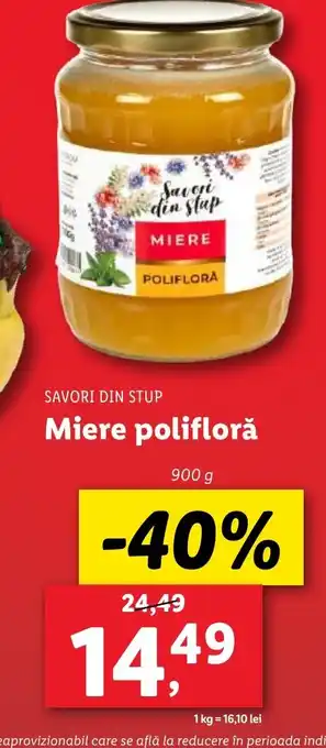 Lidl SAVORI DIN STUP Miere polifloră Ofertă