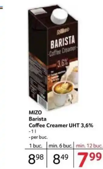 Selgros MIZO Barista Coffee Creamer UHT 3,6% Ofertă