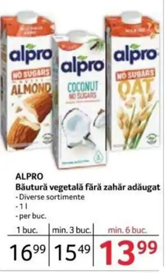 Selgros ALPRO Băutură vegetală fără zahăr adăugat Ofertă