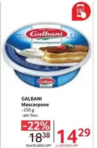 Selgros GALBANI Mascarpone Ofertă