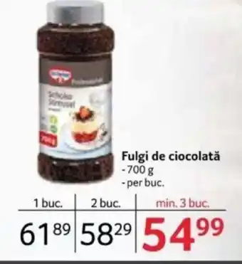 Selgros Fulgi de ciocolată Ofertă