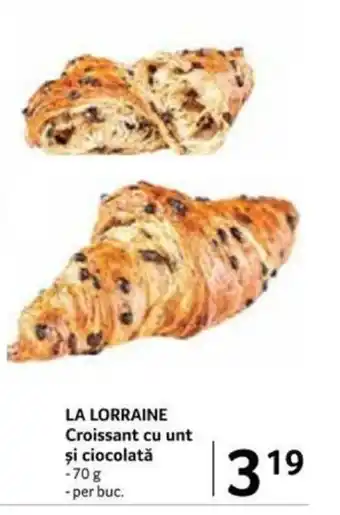 Selgros LA LORRAINE Croissant cu unt şi ciocolată Ofertă