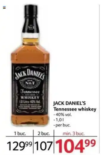 Selgros JACK DANIEL'S Tennessee whiskey Ofertă