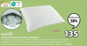 JYSK STROKKEN PERNĂ DIN SPUMĂ CU MEMORIE Ofertă