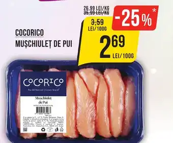 Mega Image COCORICO MUŞCHIULET DE PUI Ofertă