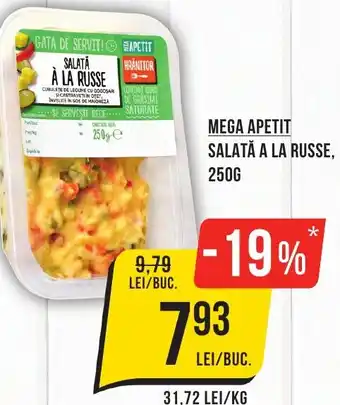 Mega Image MEGA APETIT SALATĂ A LA RUSSE, 250G Ofertă