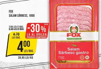 Mega Image FOX SALAM SÂRBESC, 100G Ofertă