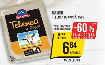 Mega Image OLYMPUS TELEMEA DE CAPRĂ, 150G Ofertă