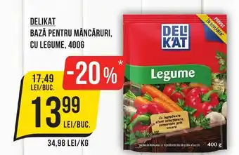DELIKAT BAZĂ PENTRU MÂNCĂRURI, CU LEGUME, 400G