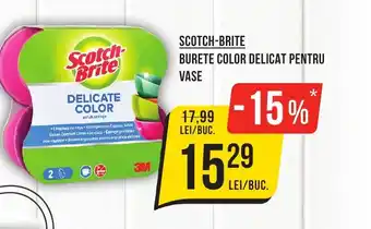 Mega Image SCOTCH-BRITE BURETE COLOR DELICAT PENTRU VASE Ofertă