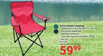 Selgros Scaun pliant camping Ofertă