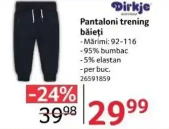 Selgros Pantaloni trening băieți Ofertă