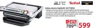 Selgros Grătar electric OptiGrill+ GC712D34 Ofertă