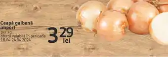 Supeco Ceapǎ galbenă import Ofertă