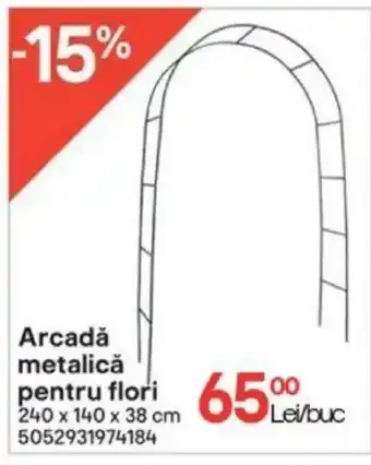 Arcadǎ metalică pentru flori