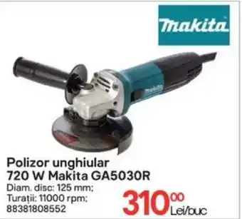 Polizor unghiular 720 W Makita GA5030R