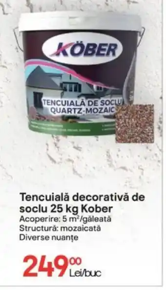 Brico Depôt Tencuială decorativă de soclu 25 kg Kober Ofertă