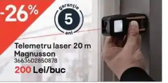 Telemetru laser 20 m Magnusson