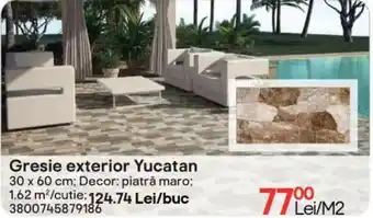 Brico Depôt Gresie exterior Yucatan Ofertă