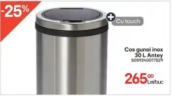 Cos gunoi inox 30 L Antey