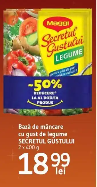 Supeco Bază de mâncare cu gust de legume SECRETUL GUSTULUI 2 x 400 g Ofertă