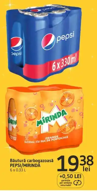 Supeco Băutură carbogazoasă PEPSI/MIRINDĂ 6 x 0.33 L Ofertă