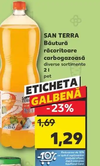 Kaufland SAN TERRA Băutură răcoritoare carbogazoasă 2L Ofertă