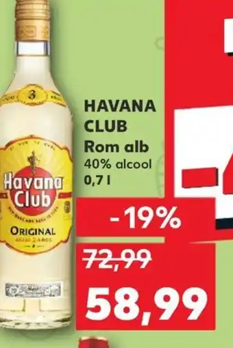 Kaufland HAVANA CLUB Rom alb 0.7L Ofertă