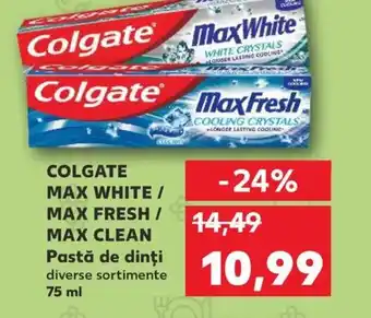 Kaufland COLGATE MAX WHITE / MAX FRESH / MAX CLEAN Pastă de dinți Ofertă