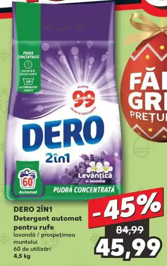 Kaufland DERO 2ÎN1 Detergent automat pentru rufe Ofertă