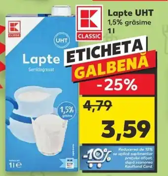 Kaufland Lapte UHT Ofertă