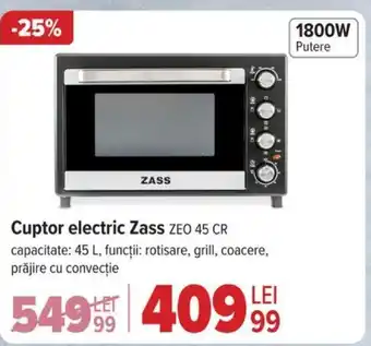 Carrefour Cuptor electric Zass ZEO 45 CR Ofertă