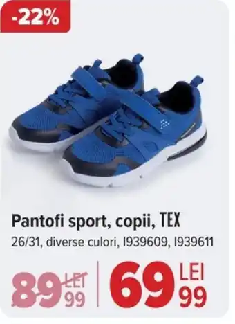 Carrefour Pantofi sport, copii, TEX Ofertă