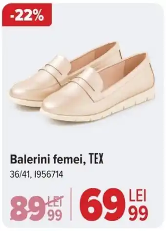 Carrefour Balerini femei, TEX Ofertă