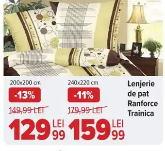 Carrefour Lenjerie de pat Ranforce Trainica Ofertă